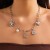 occidental style ethnic style Cowboy pendant necklace  retroins Irregular Pearl chain woman