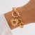 occidental style personality punk hollow love pendant necklace  brief MetalO buckle clavicle chain