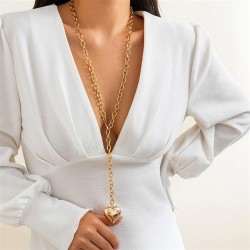 occidental styleins surface love pendant necklace woman  brief Metal chain lon..