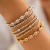 occidental style punk love pendant beads bracelet  brief imitate Pearl elasticitybracelet
