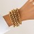 occidental style punk love pendant beads bracelet  brief imitate Pearl elasticitybracelet