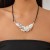 occidental style personality Metal feather pendant necklace woman  samll fashion clavicle woman