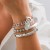 occidental style punk wind pendant braceletracelet personality Metal tube beads elasticity woman