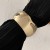 occidental style exaggeratingins Metal surface banglebraclet Irregular wave width