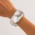 occidental style exaggeratingins Metal surface banglebraclet Irregular wave width
