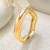 occidental style exaggeratingins Metal surface banglebraclet Irregular wave width
