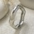 occidental style exaggeratingins Metal surface banglebraclet Irregular wave width