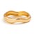 occidental style exaggeratingins Metal surface banglebraclet Irregular wave width