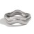 occidental style exaggeratingins Metal surface banglebraclet Irregular wave width