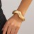 occidental style wind exaggeratingracelet  Metal buckle bangle woman  personality Irregular drop surface 