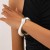 occidental style wind exaggeratingracelet  Metal buckle bangle woman  personality Irregular drop surface 