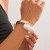 occidental style wind exaggeratingracelet  Metal buckle bangle woman  personality Irregular drop surface 