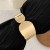 occidental stylebraclet exaggerating Metal surface bangle  Irregular drop
