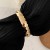 occidental stylebraclet exaggerating Metal surface bangle  Irregular drop