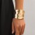 occidental style retroins wind Metal square bangle woman  fashion textured surfaceracelet