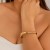 occidental stylebracelet embed Pearl bangle  exaggeratingins wind surface Irregular