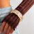 occidental style exaggeratingins wind width bangle  fashion Irregular imitate Pearlracelet