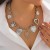 occidental style ins wind Metal love pendant necklace  personality Peach heart tassel woman