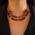 occidental style  fashion geometry leopardO buckle  personality Metal chain set