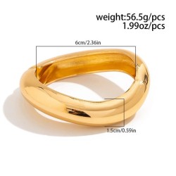 occidental style exaggeratingins Metal surface bangle woman  punk Irregular op..