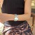 occidental style exaggeratingins Metal surface bangle woman  punk Irregular openingracelet