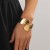 occidental style exaggeratingins Metal surface bangle woman  punk Irregular openingracelet