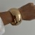 occidental style exaggeratingins Metal surface bangle woman  punk Irregular openingracelet