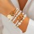 occidental style temperament imitate Pearl bracelet set ins wind beadsbracelet
