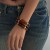 ( 1  Mixed color5646K1)occidental style fashionins wind beads bamboo bracelet set  Metal surface tube