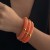 occidental style fashionins wind beads bamboo bracelet set  Metal surface tube