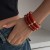 occidental style fashionins wind beads bamboo bracelet set  Metal surface tube