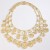  occidental style exaggerating big gold multilayer necklace  brilliant chain