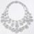  occidental style exaggerating big gold multilayer necklace  brilliant chain