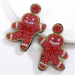 occidental style Bohemia personality handmade beads earrings  color Earring wo..