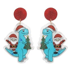 occidental style christmas Santa Claus christmas tree Modeling fashion earring..
