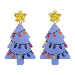  christmas christmas tree series fashion earring  plates Five-pointed star bri..