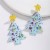  christmas christmas tree plates sequin earring  fashion trend brilliant earrings