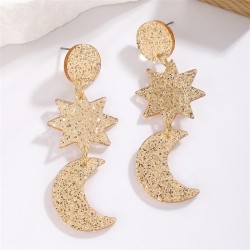 occidental style fashion creative plates earring  star Moon elements personali..