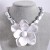 occidental style fashion beads three-dimensional exaggerating big flowers chain  handmade weave beads brief nec