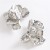 occidental style retro Metal big flowers ear stud three-dimensional gorgeous flowers earrings Earring
