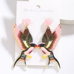 occidental style color samll plates earrings lovely lady earring personality E..