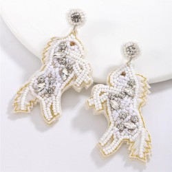 occidental style samll fashion beads handmade earring  lady fashion personalit..