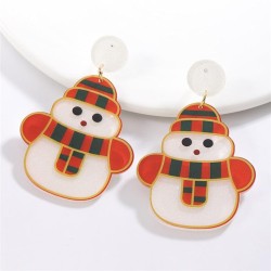 temu occidental style christmas lovely series plates earring lady personality ..