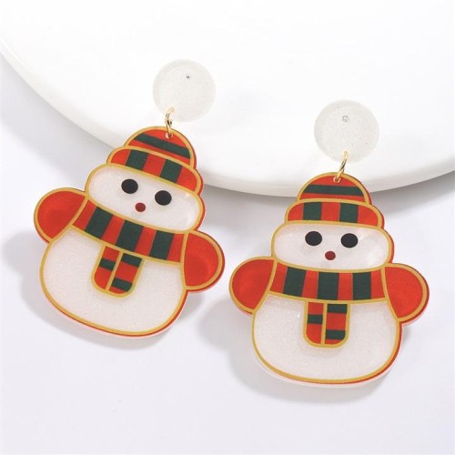 temu occidental style christmas lovely series plates earring lady personality lovely trend Earring