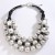  exaggerating retro wind rope Metal necklace  elegant occidental style beads clavicle chain
