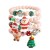  occidental style christmas series multilayer beads bracelet  Santa Claus christmas tree set bracelet