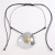  occidental style exaggerating resin necklace lady trend Round Metal pendant personality textured