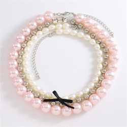  occidental style multilayer color Pearl necklace  elegant fashion chain lady ..