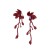 new medium wind three-dimensional flower flowers long style tassel earrings color high Earring