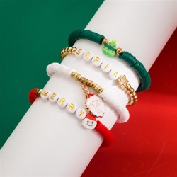 occidental style christmas beads bracelet set woman  day gift all-Purpose